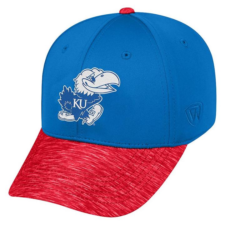 Adult Top Of The World Kansas Jayhawks Lightspeed One-fit Cap, Men's, Med Blue