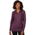 Women's Soybu Paschi Hooded Yoga Jacket, Size: Large, Purple