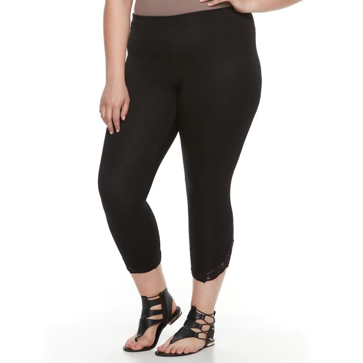 Plus Size French Laundry Capri Leggings, Women's, Size: 2xl, Oxford