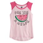 Girls 7-16 One In A Melon Watermelon Glitter Graphic Tee, Girl's, Size: Medium, Pink Ovrfl