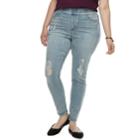 Juniors' Plus Size Indigo Rein Midrise Pull-on Jeggings, Teens, Size: 18, Med Blue