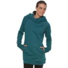 Women's Tek Gear&reg; Hooded Fleece Tunic, Size: Xs, Dark Blue