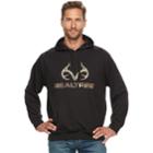 Men's Realtree Fleece Pullover Logo Hoodie, Size: Xxl, Black