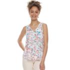Juniors' Candie's&reg; Mixed-media Zipper Tank Top, Teens, Size: Medium, White