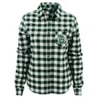 Juniors' Colorado State Rams Buffalo Plaid Flannel Shirt, Women's, Size: Small, Green Oth