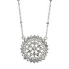 Lc Lauren Conrad Simulated Crystal Burst Pendant Necklace, Women's, Silver