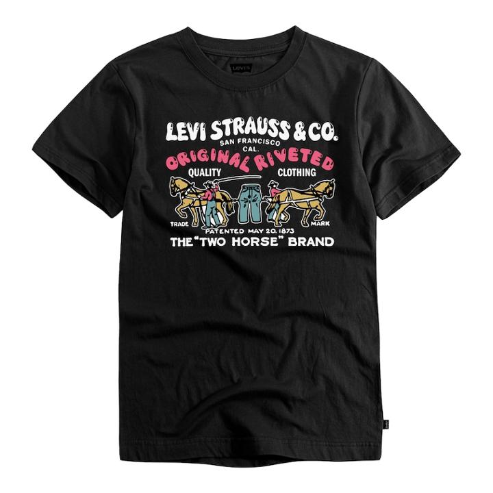 Boys 8-20 Levi's&reg; Two Horse Tee, Size: Medium, Black