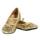 Kids Gold Sparkle Ballerina Shoes, Girl's, Size: 9-10