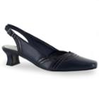 Easy Street Stunning Women's Slingback High Heels, Size: 6 Wide, Blue (navy)