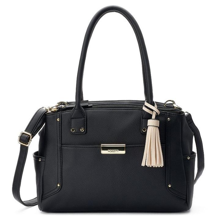 Rosetti Thea Triple-entry Tassel Satchel, Women's, Black