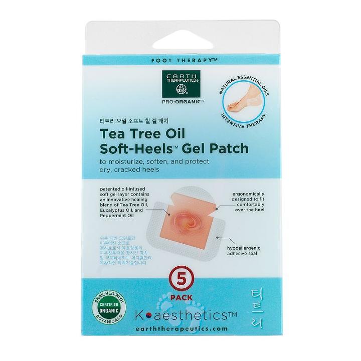 Earth Therapeutics 5-pk. Tea Tree Oil Soft Heels Gel Packs, Multicolor