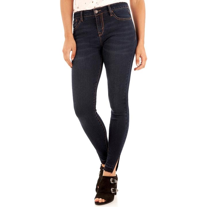 Juniors' Wallflower Skinny Jeans, Teens, Size: 3, Grey Other