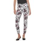 Utopia By Hue Painted Rose Jean Leggings, Women's, Size: Large, White