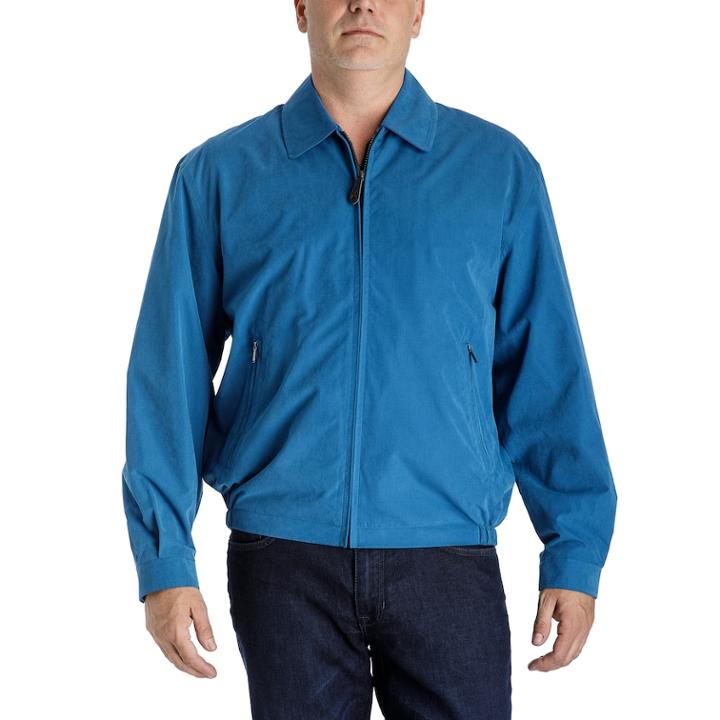 Men's Tower By London Fog Microfiber Golf Jacket, Size: Medium, Blue