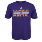 Boys 4-7 Adidas Los Angeles Lakers Practice Climalite Tee, Boy's, Size: L(7), Purple