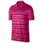 Men's Nike Essential Regular-fit Dri-fit Striped Performance Golf Polo, Size: Xxl, Med Red