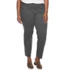 Plus Size Croft & Barrow&reg; Twill Pull-on Pants, Women's, Size: 3x Short, Grey (charcoal)