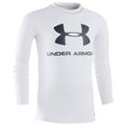 Boys 4-7x Under Armour Long-sleeve Logo Rashguard, Boy's, Size: 4, White