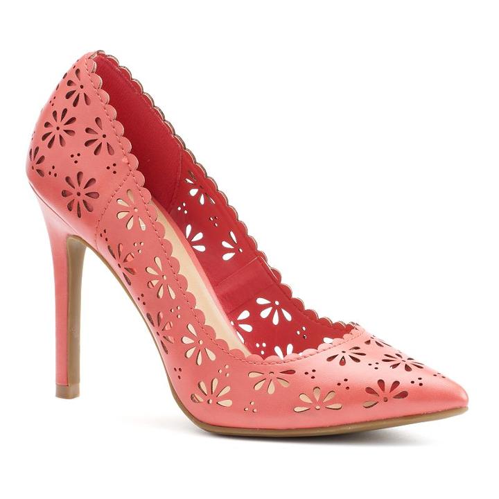 Lc Lauren Conrad Women's Floral Pumps, Size: 6.5, Pink Other