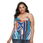 Plus Size Jennifer Lopez Smocked Off-the-shoulder Top, Women's, Size: 1xl, Med Blue