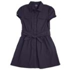 Girls 4-20 French Toast School Uniform Canvas Shirt Dress, Girl's, Size: 6x, Blue (navy)