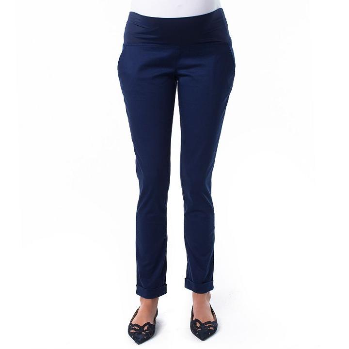Maternity Pip & Vine By Rosie Pope Belly Panel Dress Pants, Women's, Size: Xl-mat, Blue (navy)