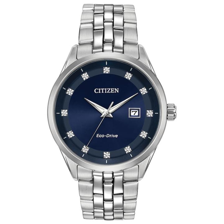 Citizen Eco-drive Men's Corso Diamond Stainless Steel Watch - Bm7251-53m, Size: Large, Grey