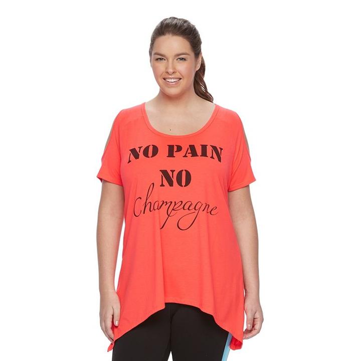 Plus Size Wild Majesty Handkerchief Graphic Swing Tee, Women's, Size: 0x, Brt Pink