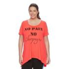 Plus Size Wild Majesty Handkerchief Graphic Swing Tee, Women's, Size: 0x, Brt Pink