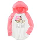 Girls 4-12 Oshkosh B'gosh&reg; Smile All Day Hooded Tunic Top, Size: 10, White