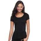 Juniors' Candie's&reg; Lace-up Sweater, Teens, Size: Large, Black