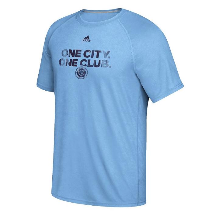 Men's Adidas New York City Fc Ultimate Tee, Size: Small, Blue