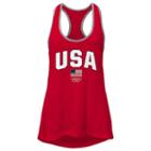 Girls 7-16 Team Usa Racerback Tank Top, Girl's, Size: S(7-8), Red