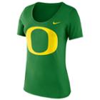 Women's Nike Oregon Ducks Logo Scoopneck Tee, Size: Large, Green