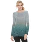 Women's Sonoma Goods For Life&trade; Crewneck Tunic, Size: Medium, Dark Green