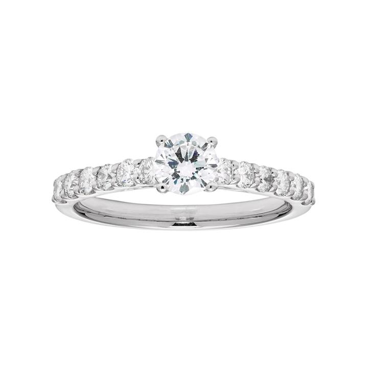 14k Gold 1 Carat T.w. Igl Certified Diamond Engagement Ring, Women's, Size: 9, White