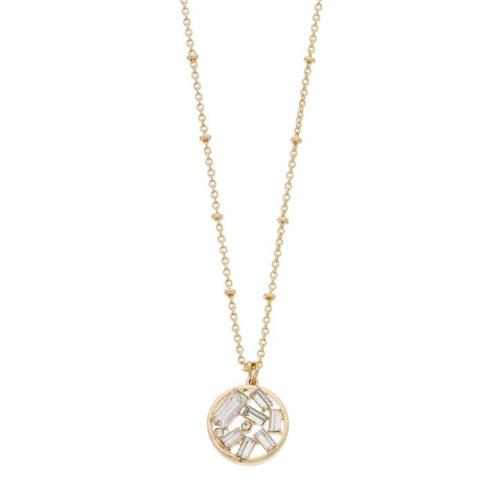 Lc Lauren Conrad Baguette Round Pendant Necklace, Women's, Gold