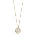 Lc Lauren Conrad Baguette Round Pendant Necklace, Women's, Gold