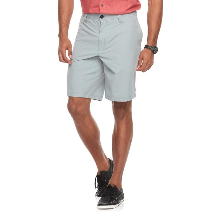Men's Coolkeep Neo Flex Classic-fit Stretch Shorts, Size: 40, Dark Grey
