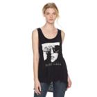 Women's Rock & Republic&reg; Lady Gaga Graphic Muscle Tank, Size: Xs, Black