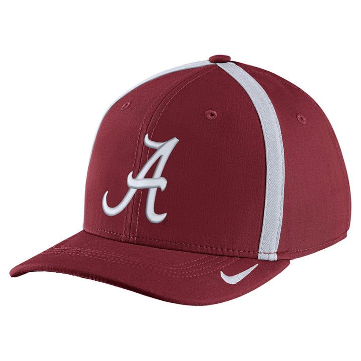 Adult Nike Alabama Crimson Tide Aerobill Sideline Cap, Men's, Red