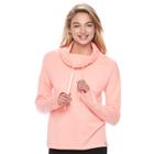 Juniors' So&reg; Perfectly Soft Cowlneck Sweatshirt, Teens, Size: Medium, Brt Orange