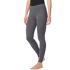 Women's Heat Keep Jersey Knit Leggings, Size: Medium, Grey (charcoal)
