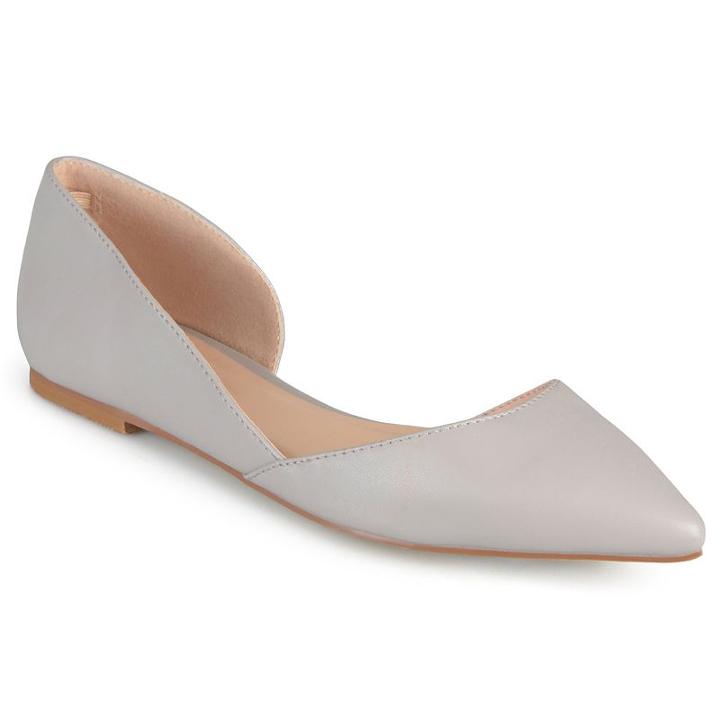 Journee Collection Cortni Women's Pointed-toe Flats, Girl's, Size: Medium (11), Grey