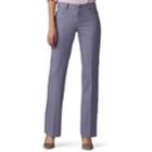 Women's Lee Secretly Shapes Twill Straight-leg Pants, Size: 4 - Regular, Grey