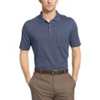 Men's Van Heusen Flex Stretch Striped Jacquard Polo, Size: Large, Blue Other