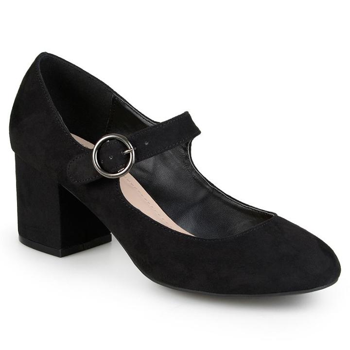 Journee Collection Harlo Women's Mary Jane Heels, Girl's, Size: 9, Black