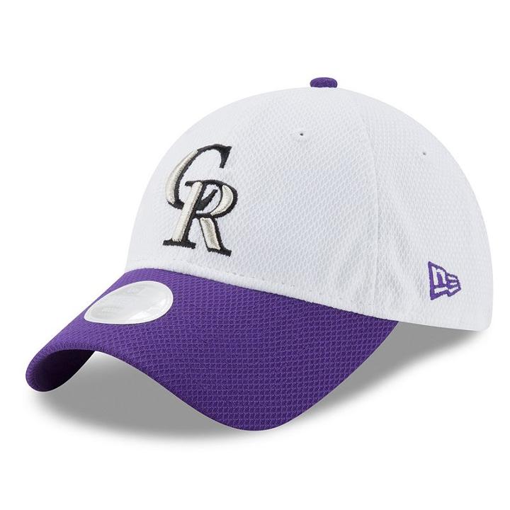 Women's New Era Colorado Rockies 9twenty Perfect Adjustable Cap, White