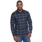 Men's Apt. 9&reg; Stretch No-iron Woven Button-down Shirt, Size: Xl, Dark Blue