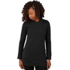 Women's Soybu Dwell 2-pocket Long Sleeve Tunic, Size: Medium, Black